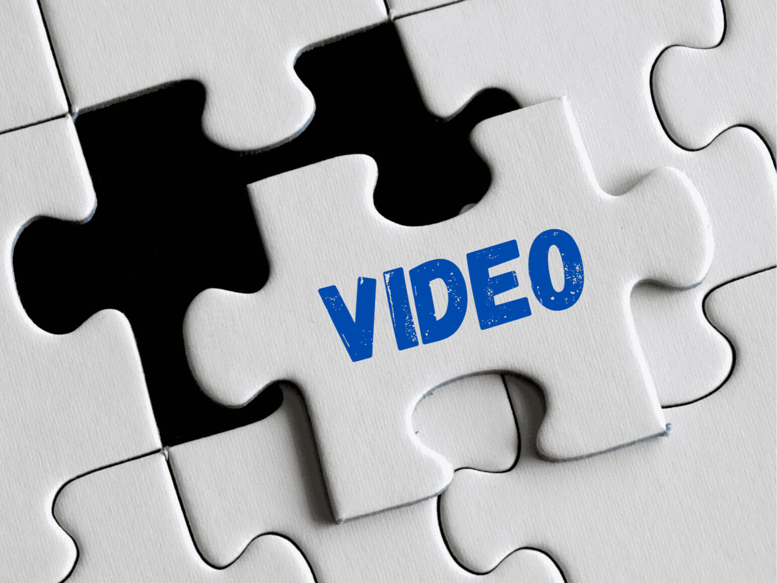 Business animations engage clients and investors alt=Graphic representation of a puzzle with the last missing piece, that is a business video
